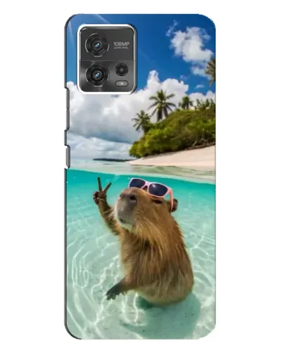 Чехол для Motorola MOTO G72 с картинкой «Капибара на море» Чехол для Motorola MOTO G72 с картинкой «Капибара на море»