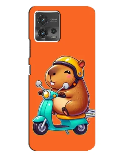 Чехол для Motorola MOTO G72 с картинкой «Капибара на скутере» Чехол для Motorola MOTO G72 с картинкой «Капибара на скутере»