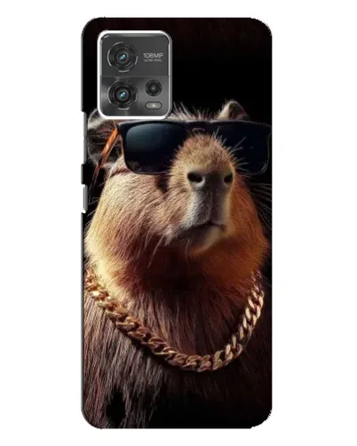 Чехол для Motorola MOTO G72 с картинкой «Капибара золотая цепь» Чехол для Motorola MOTO G72 с картинкой «Капибара золотая цепь»