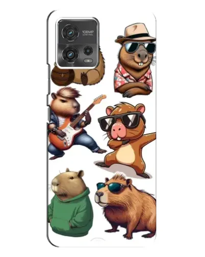 Чехол для Motorola MOTO G72 с картинкой «Крутые капибары музыканты» Чехол для Motorola MOTO G72 с картинкой «Крутые капибары музыканты»