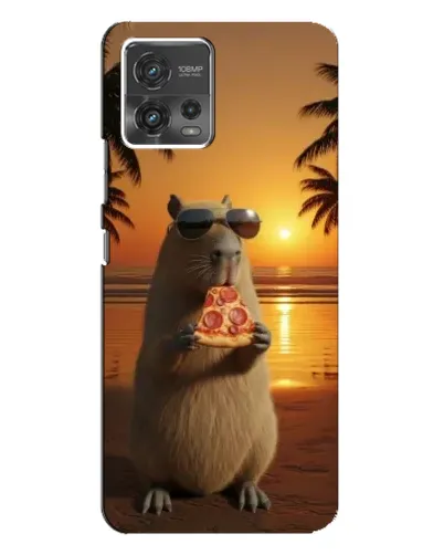 Чехол для Motorola MOTO G72 с картинкой «Капибара с пиццей» Чехол для Motorola MOTO G72 с картинкой «Капибара с пиццей»