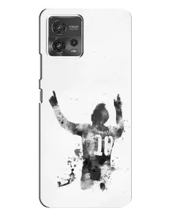 Чохол для Motorola MOTO G72 з картинкою «Чорно-білий силует Мессі» Чохол для Motorola MOTO G72 з картинкою «Чорно-білий силует Мессі»