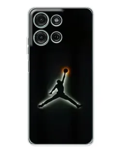 Чехол для Motorola Moto G75 с картинкой «Jordan Gradient Logo»