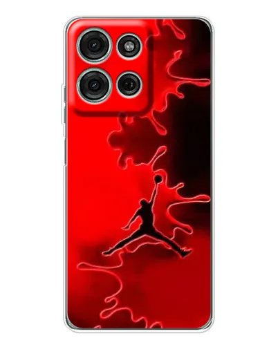 Чехол для Motorola Moto G75 с картинкой «Jordan Red Smoke»