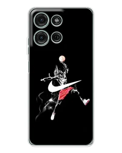 Чехол для Motorola Moto G75 с картинкой «Jordan Jumpman»