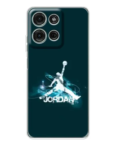 Чехол для Motorola Moto G75 с картинкой «Jordan Blue Fire»