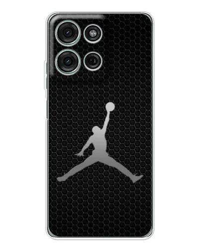 Чехол для Motorola Moto G75 с картинкой «Jordan Dark Carbon»