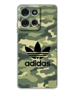 Чехол для Motorola Moto G75 с картинкой «Милитари стиль Adidas»