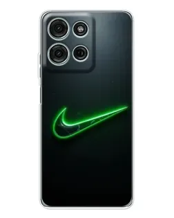 Чехол для Motorola Moto G75 с картинкой «Неоновый контур Nike» Чехол для Motorola Moto G75 с картинкой «Неоновый контур Nike»