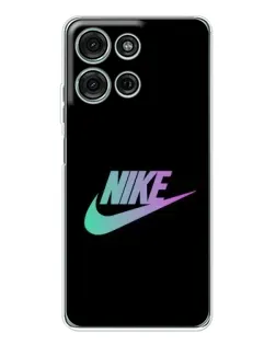 Чехол для Motorola Moto G75 с картинкой «Nike — городская ночь»