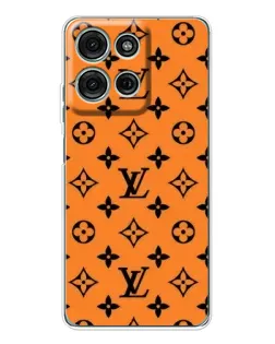 Чехол для Motorola Moto G75 с картинкой «Оранжевый стиль LV»