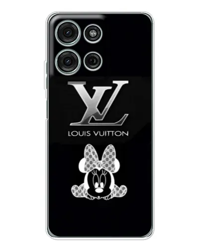 Чехол для Motorola Moto G75 с картинкой «LV и Минни Маус»