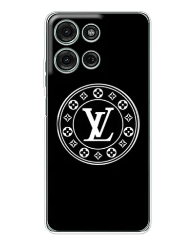 Чехол для Motorola Moto G75 с картинкой «LV — печать стиля»