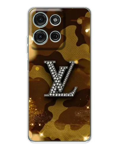 Чехол для Motorola Moto G75 с картинкой «Камуфляжный Louis Vuitton»