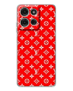 Чехол для Motorola Moto G75 с картинкой «Яркий паттерн LV»