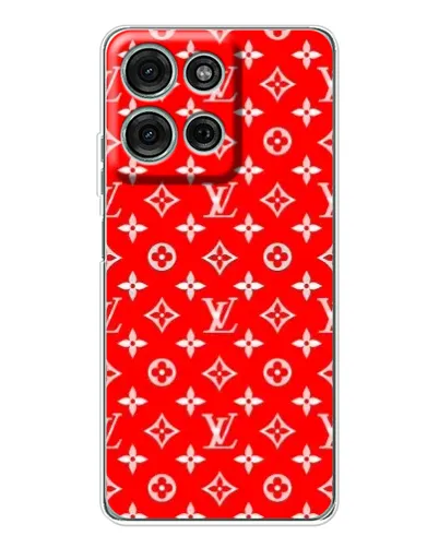 Чехол для Motorola Moto G75 с картинкой «Яркий паттерн LV»