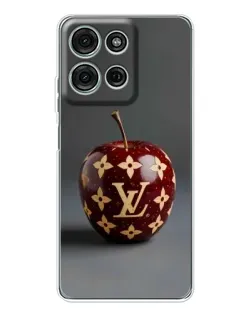 Чехол для Motorola Moto G75 с картинкой «Красное яблоко LV»