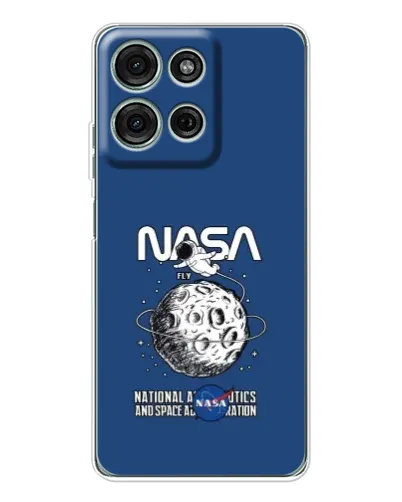 Чехол для Motorola Moto G75 с картинкой «NASA — лунная миссия» Чехол для Motorola Moto G75 с картинкой «NASA — лунная миссия»