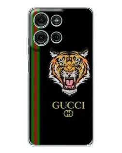 Чехол для Motorola Moto G75 с картинкой «Тигр Gucci»