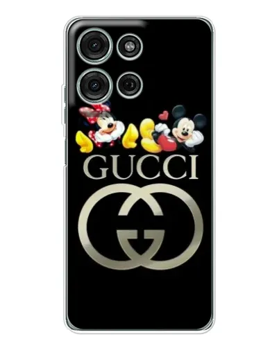 Чехол для Motorola Moto G75 с картинкой «Gucci — герои Disney»