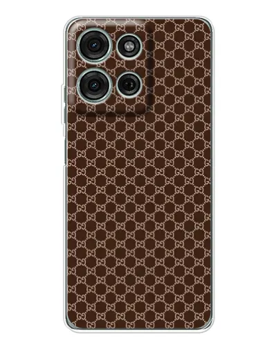 Чохол для Motorola Moto G75 з картинкою «Gucci — шоколадна сітка» Чохол для Motorola Moto G75 з картинкою «Gucci — шоколадна сітка»