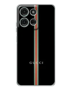 Чохол для Motorola Moto G75 з картинкою «Gucci — строга лінія»
