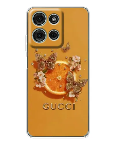 Чохол для Motorola Moto G75 з картинкою «Gucci — золоті метелики» Чохол для Motorola Moto G75 з картинкою «Gucci — золоті метелики»