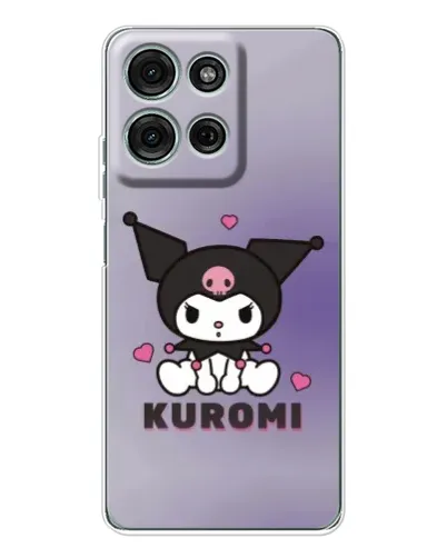 Чехол для Motorola Moto G75 с картинкой «Kuromi — фиолетовый арт»