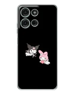 Чехол для Motorola Moto G75 с картинкой «My Melody и Kuromi»