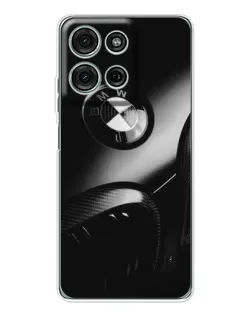 Чехол для Motorola Moto G75 с картинкой «Эмблема BMW — макро»