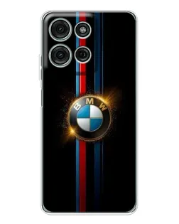Чехол для Motorola Moto G75 с картинкой «BMW M-Power неон»