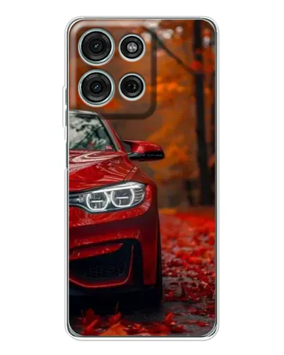 Чехол для Motorola Moto G75 с картинкой «Осенняя BMW M4»