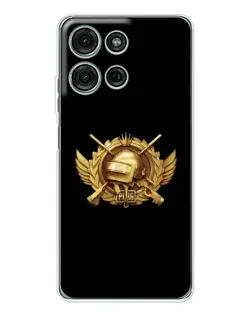 Чехол для Motorola Moto G75 с картинкой «PUBG — оранжевый градиент» Чехол для Motorola Moto G75 с картинкой «PUBG — оранжевый градиент»