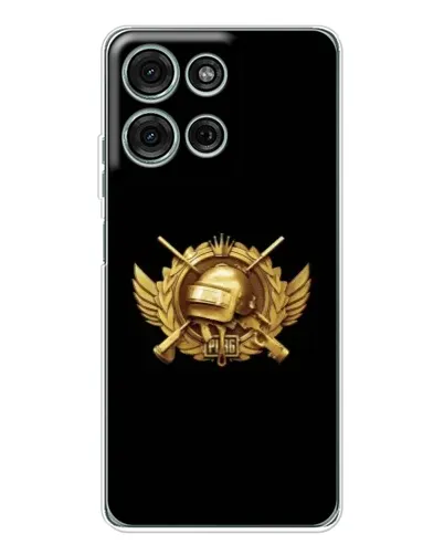 Чехол для Motorola Moto G75 с картинкой «PUBG — оранжевый градиент»