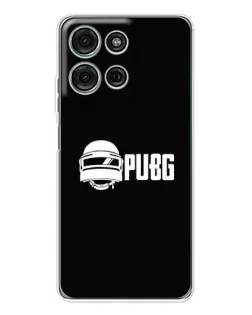 Чехол для Motorola Moto G75 с картинкой «PUBG — классический лого»