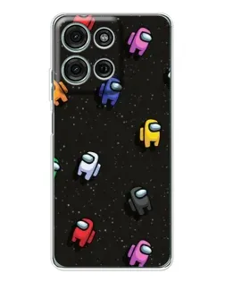 Чехол для Motorola Moto G75 с картинкой «Космический паттерн Among Us» Чехол для Motorola Moto G75 с картинкой «Космический паттерн Among Us»