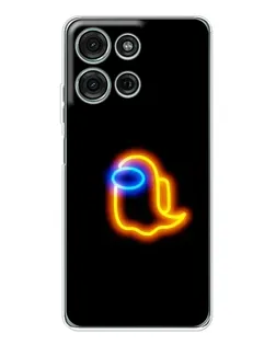 Чехол для Motorola Moto G75 с картинкой «Among Us неоновое сияние» Чехол для Motorola Moto G75 с картинкой «Among Us неоновое сияние»