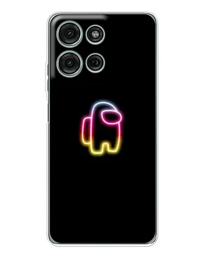 Чехол для Motorola Moto G75 с картинкой «Among Us градиент»