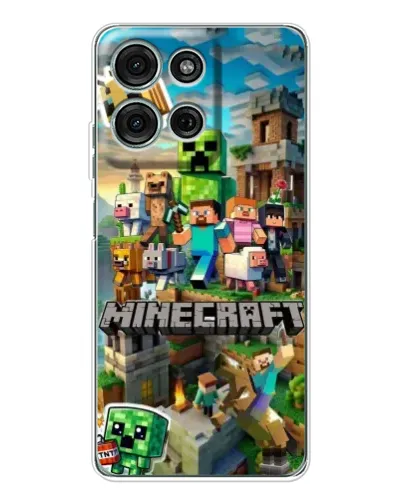 Чехол для Motorola Moto G75 с картинкой «Замок Minecraft» Чехол для Motorola Moto G75 с картинкой «Замок Minecraft»