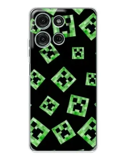 Чехол для Motorola Moto G75 с картинкой «Паттерн с криперами» Чехол для Motorola Moto G75 с картинкой «Паттерн с криперами»