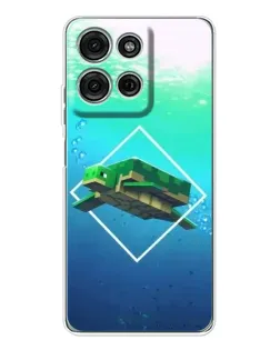 Чехол для Motorola Moto G75 с картинкой «Черепаха Minecraft» Чехол для Motorola Moto G75 с картинкой «Черепаха Minecraft»