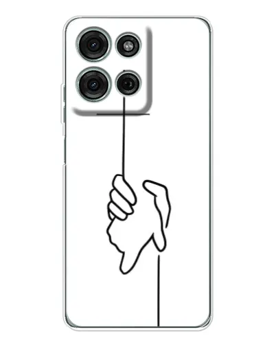 Чехол для Motorola Moto G75 с картинкой «Рука держит»