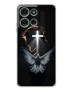 Чехол для Motorola Moto G75 с картинкой «Голубь и Свет»
