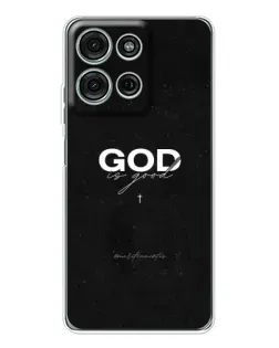 Чехол для Motorola Moto G75 с картинкой «GOD — Бог над всем»