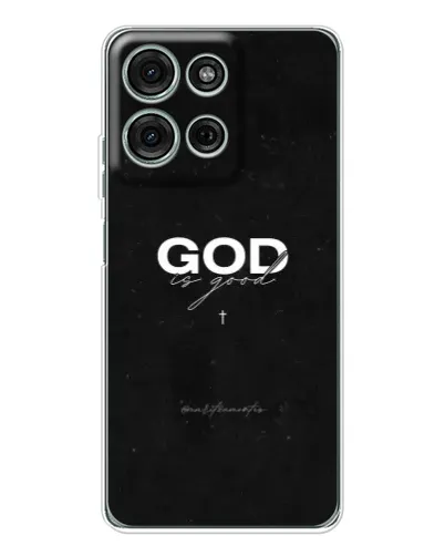 Чехол для Motorola Moto G75 с картинкой «GOD — Бог над всем»