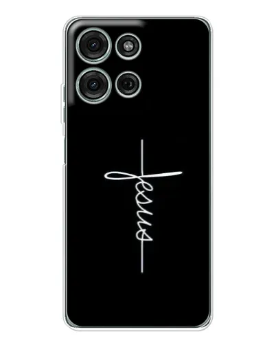 Чехол для Motorola Moto G75 с картинкой «Тонкая линия веры»