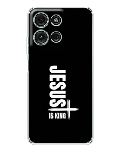 Чехол для Motorola Moto G75 с картинкой «Вертикаль веры Jesus»