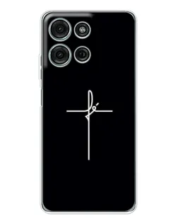 Чохол для Motorola Moto G75 з картинкою «Тонкий хрест»