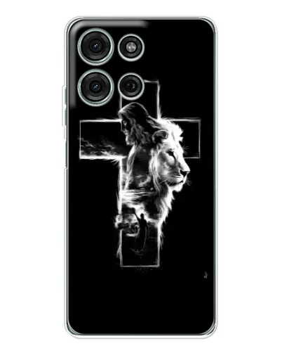 Чохол для Motorola Moto G75 з картинкою «Сяючий хрест Jesus» Чохол для Motorola Moto G75 з картинкою «Сяючий хрест Jesus»