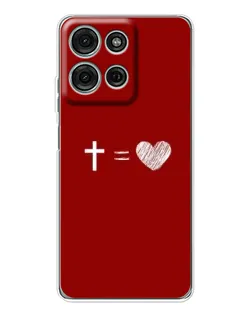 Чохол для Motorola Moto G75 з картинкою «Рівняння любові»